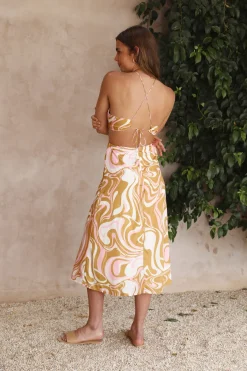 Off My Mind Maxi Dress Yellow