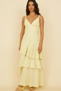 Oh Sunflower Dreams Maxi Dress Yellow