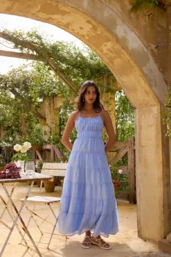 On a Cloud Maxi Dress Blue