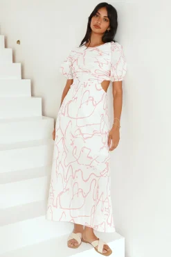 On The Move Maxi Dress Pink
