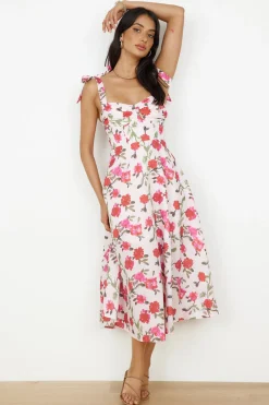 On The Roof Midi Dress Pink