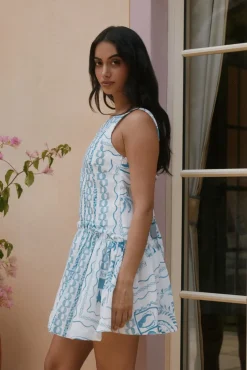 Opal Skies Mini Dress Blue