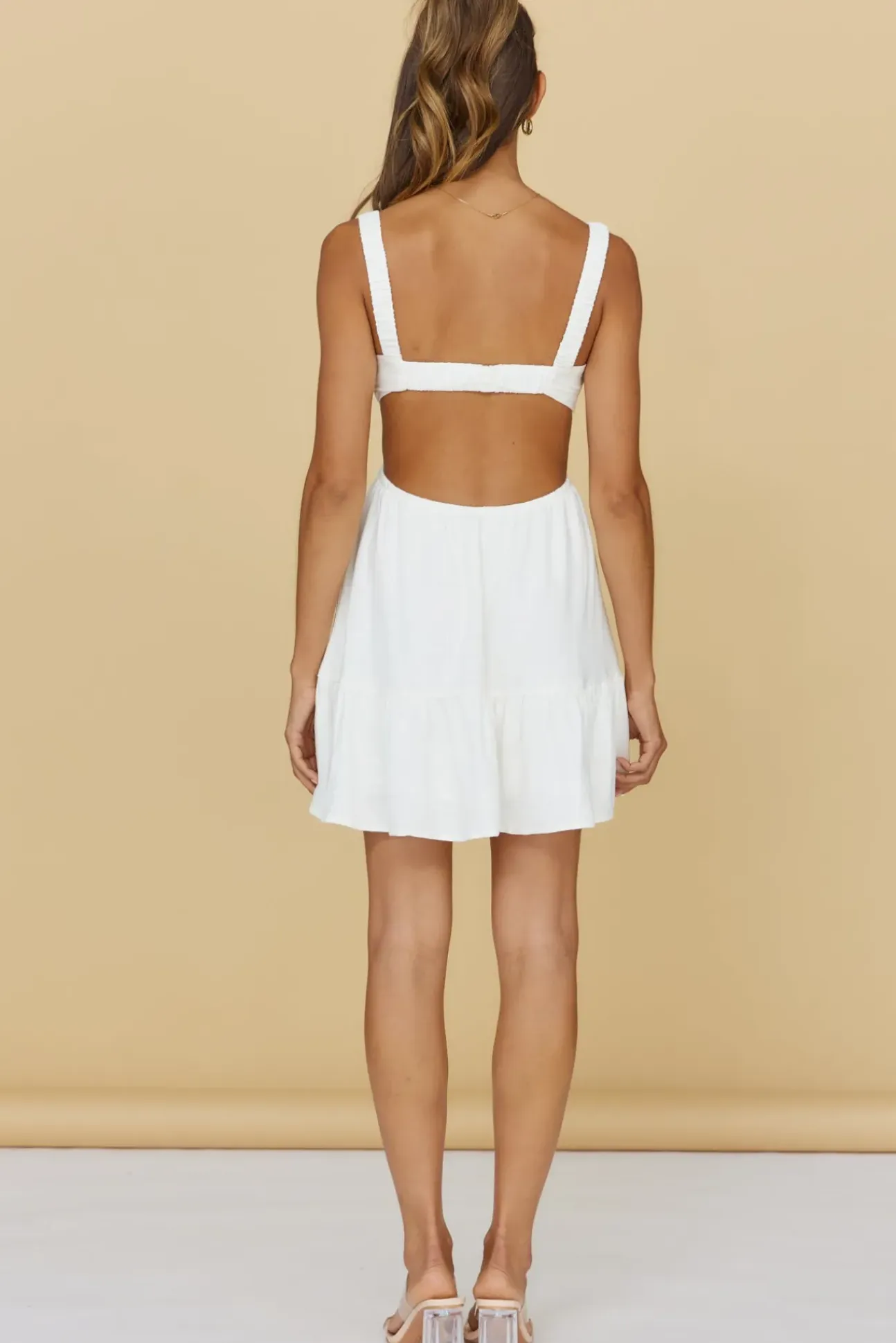 Open Conversations Dress White