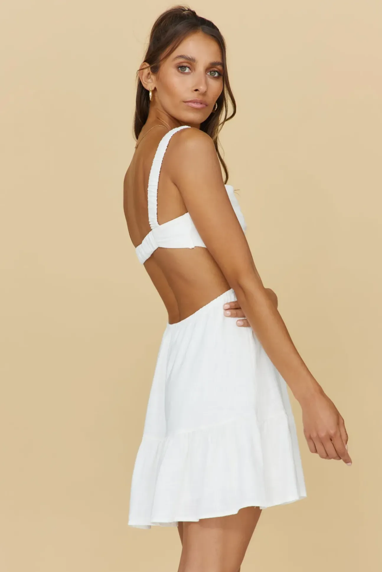 Open Conversations Dress White