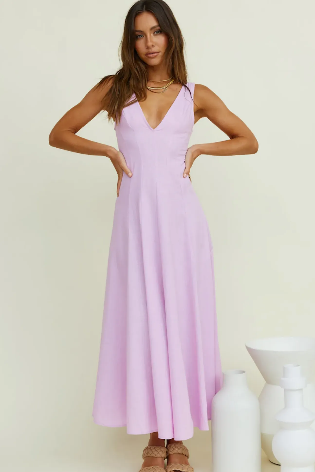 Open Meadows Maxi Dress Lilac