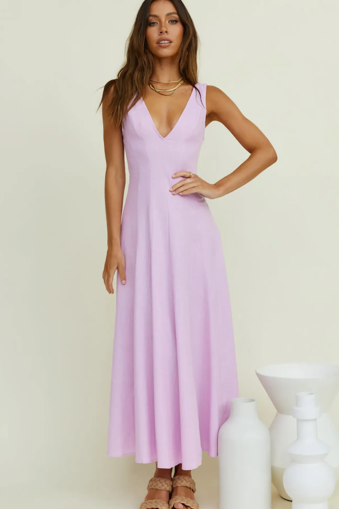 Open Meadows Maxi Dress Lilac