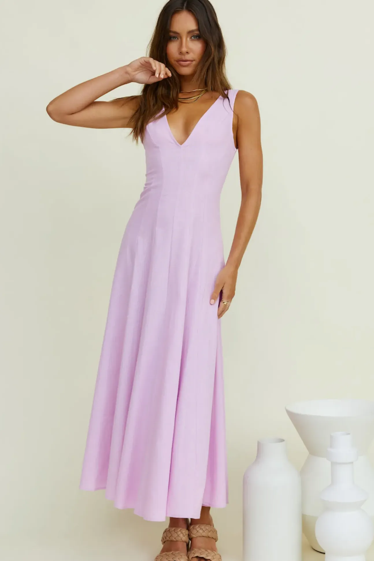 Open Meadows Maxi Dress Lilac