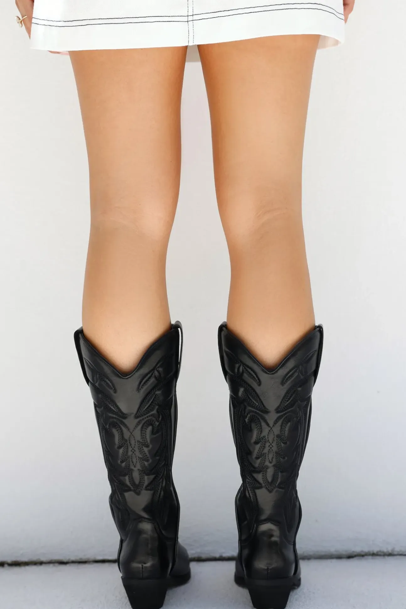 Ottilie Cowboy Boots Black