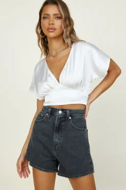 Out Of Mind Crop Top White