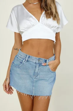 Out Of Mind Crop Top White