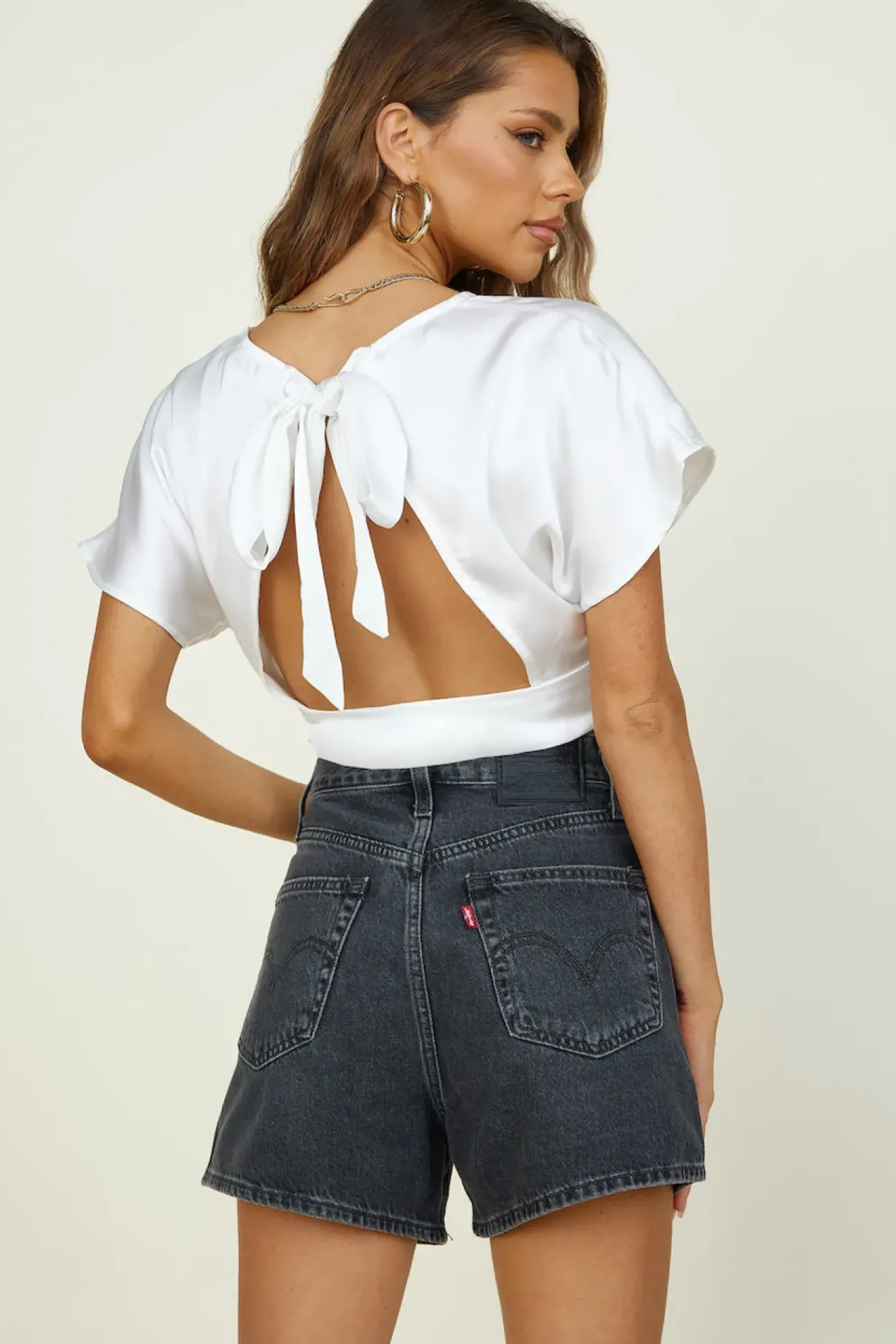 Out Of Mind Crop Top White