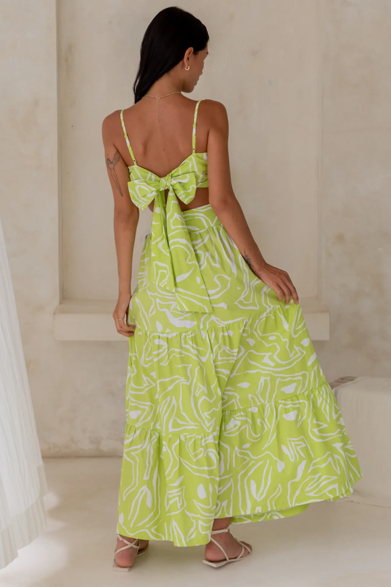 Over And Over Maxi Dress Green