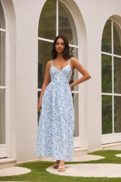 Painted Skies Maxi Dress Blue