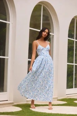 Painted Skies Maxi Dress Blue