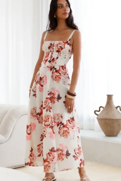 Palermo Mornings Midi Dress Cream