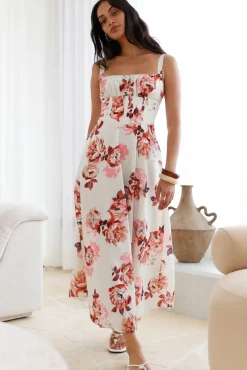 Palermo Mornings Midi Dress Cream
