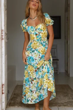 Palm Sunset Maxi Dress Multi