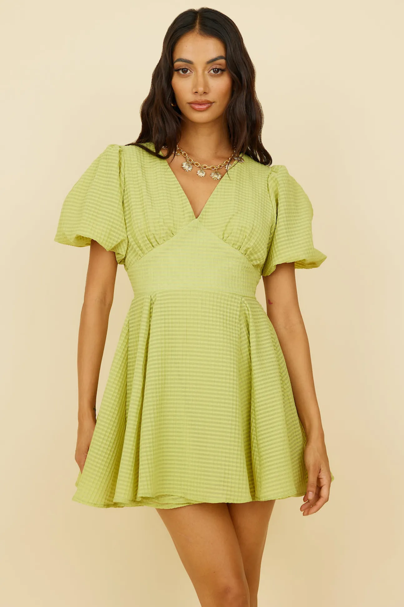 Pancakes For Two Dress Green