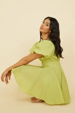 Pancakes For Two Dress Green