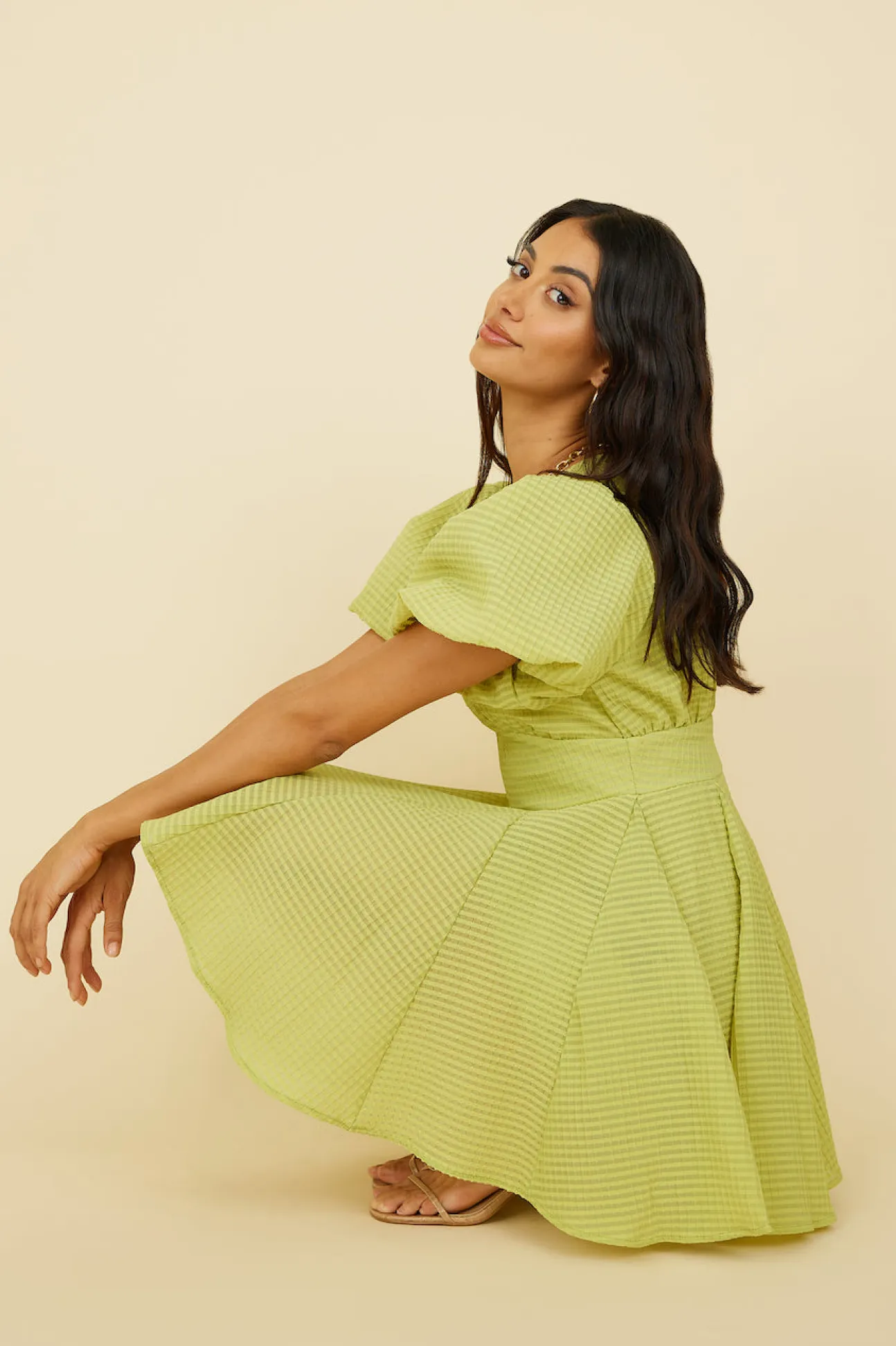 Pancakes For Two Dress Green