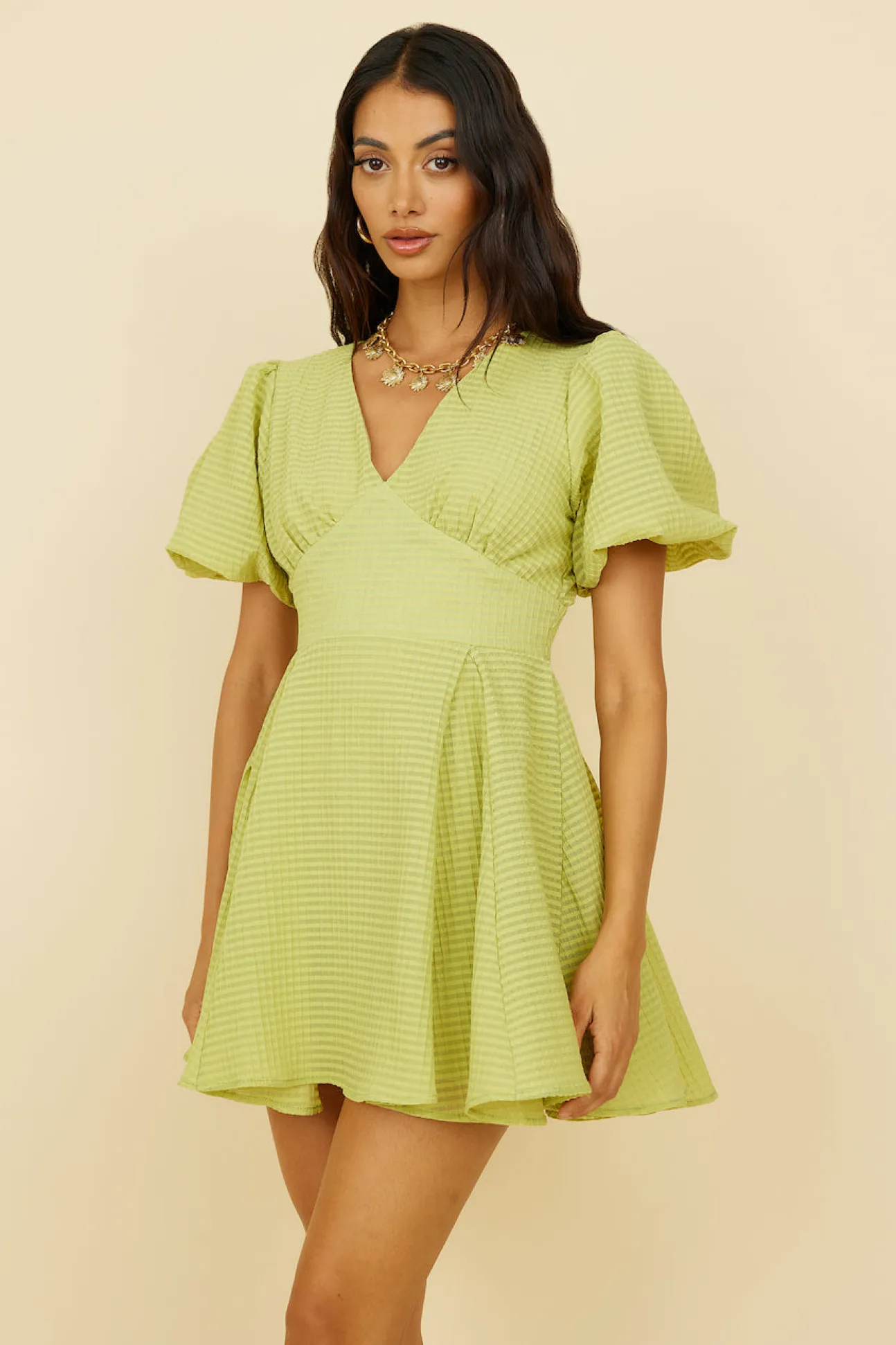 Pancakes For Two Dress Green
