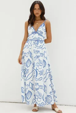 Paradise Bay Maxi Dress Blue