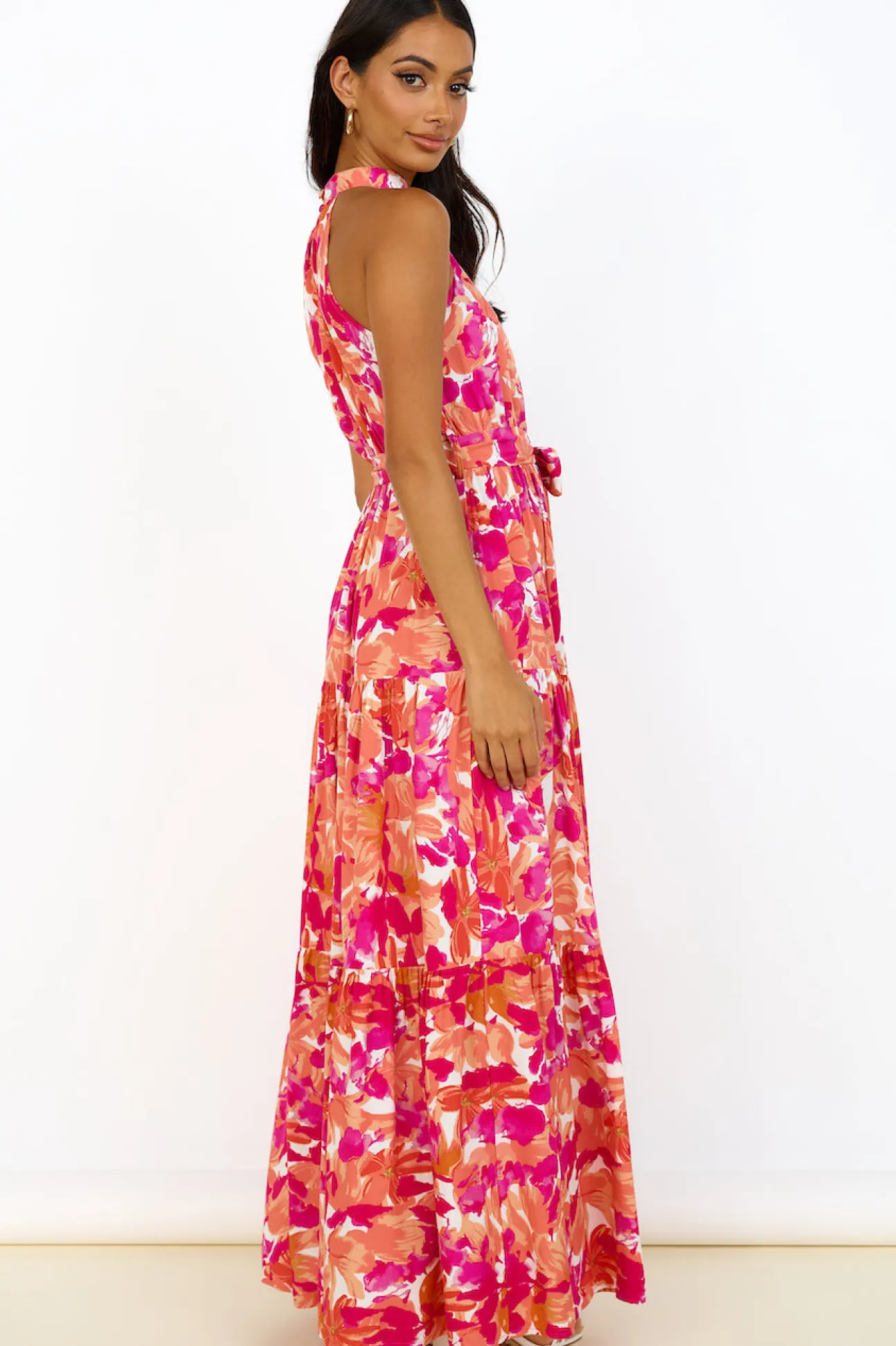 Peach Pie Maxi Dress Pink
