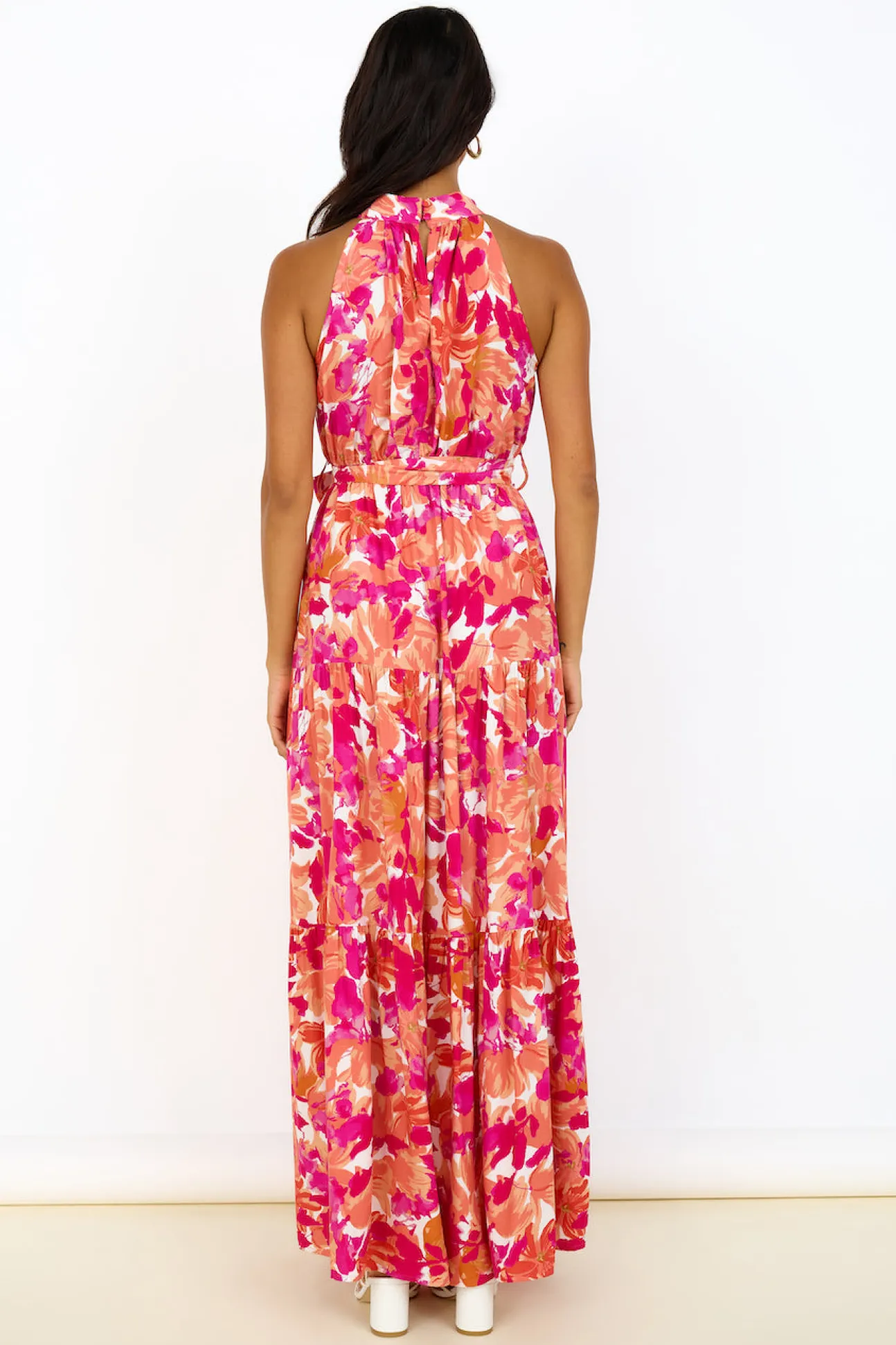 Peach Pie Maxi Dress Pink