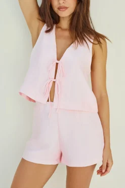 Pearlescent Jewels Shorts Pink