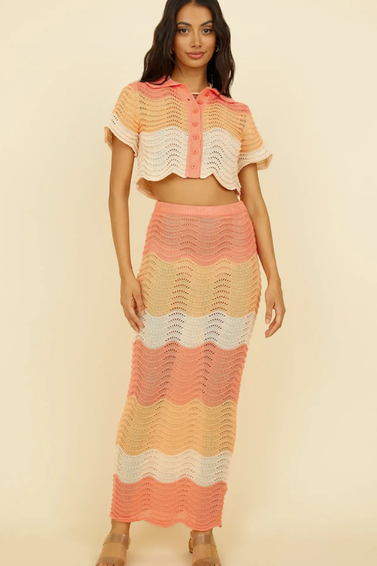 Penelope Maxi Skirt Orange
