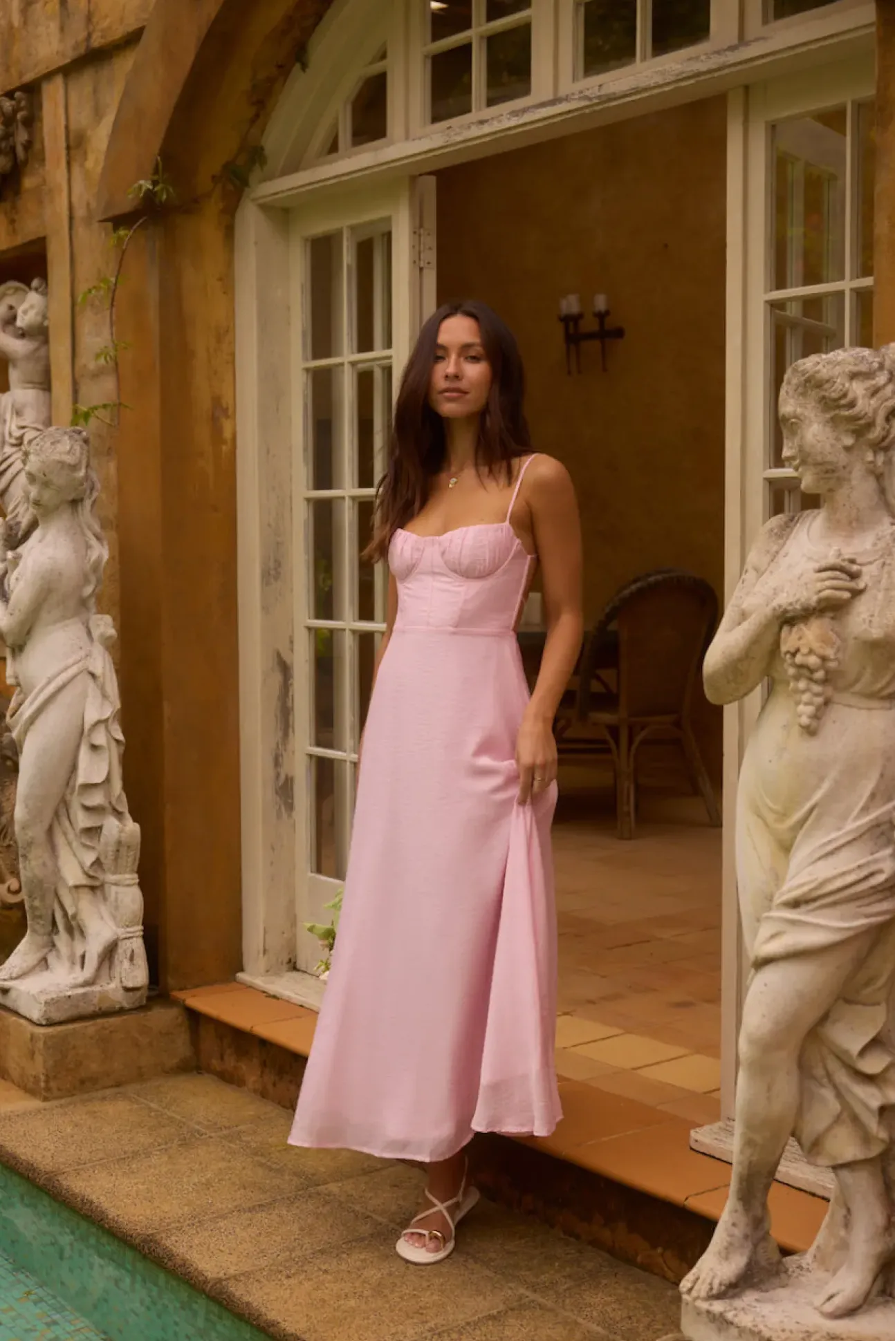 Petals on the Wind Maxi Dress Pink