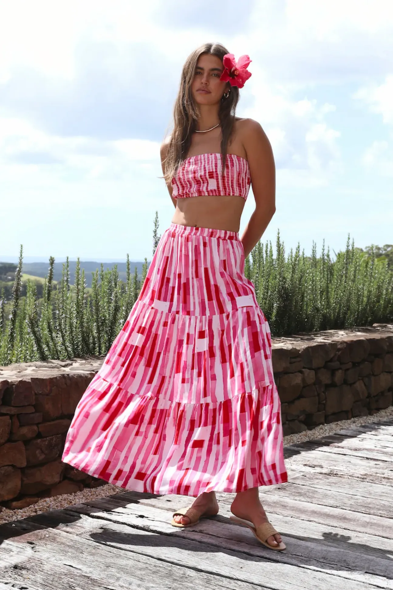 Platonic Maxi Skirt Pink
