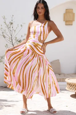 Poppy Seeds Maxi Dress Pink
