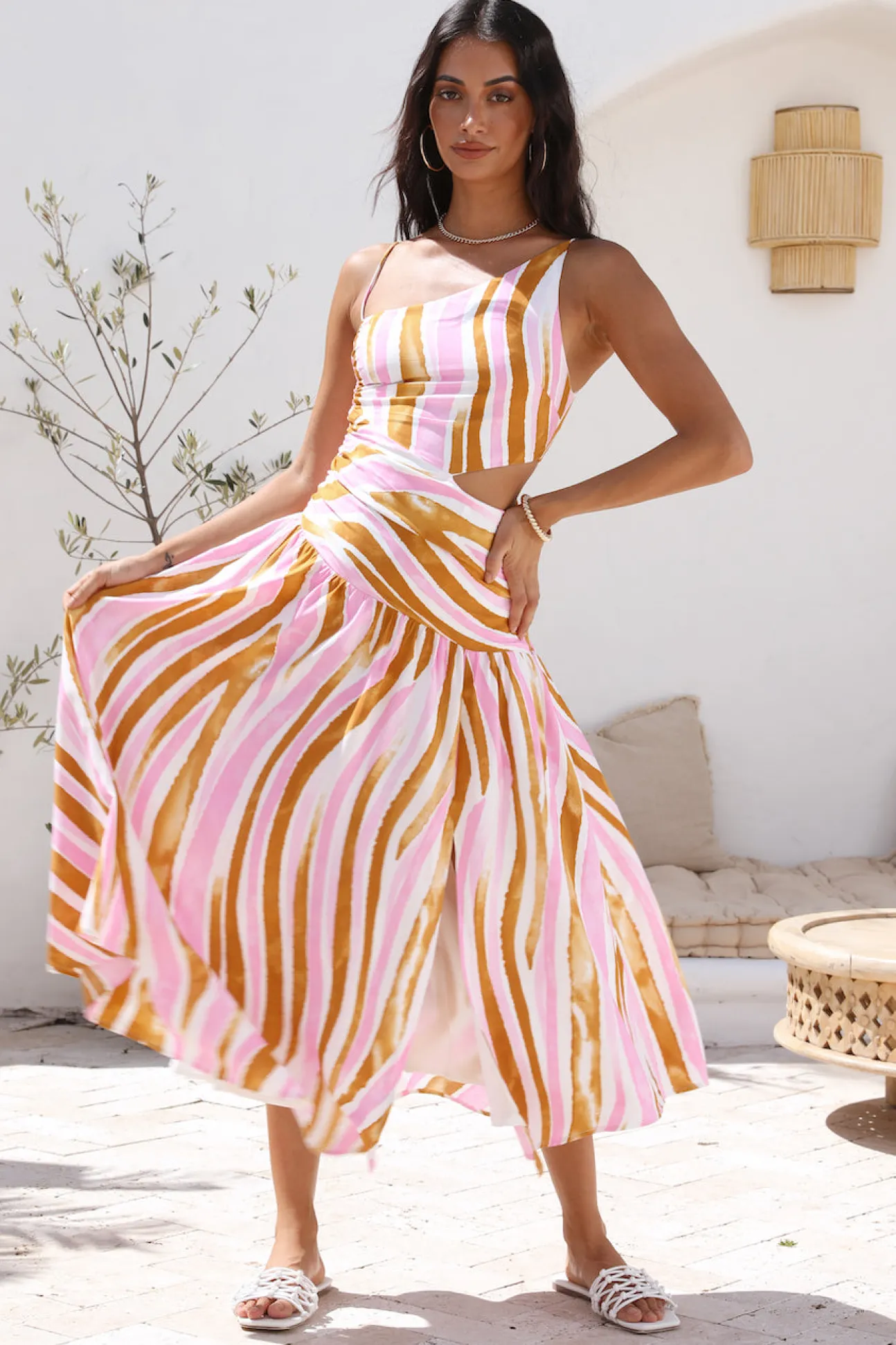 Poppy Seeds Maxi Dress Pink
