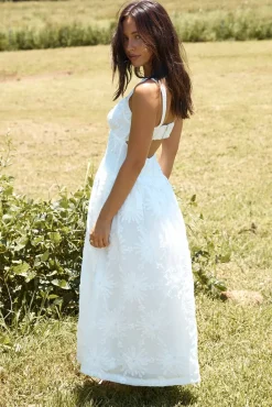 Porcelain Princess Maxi Dress White