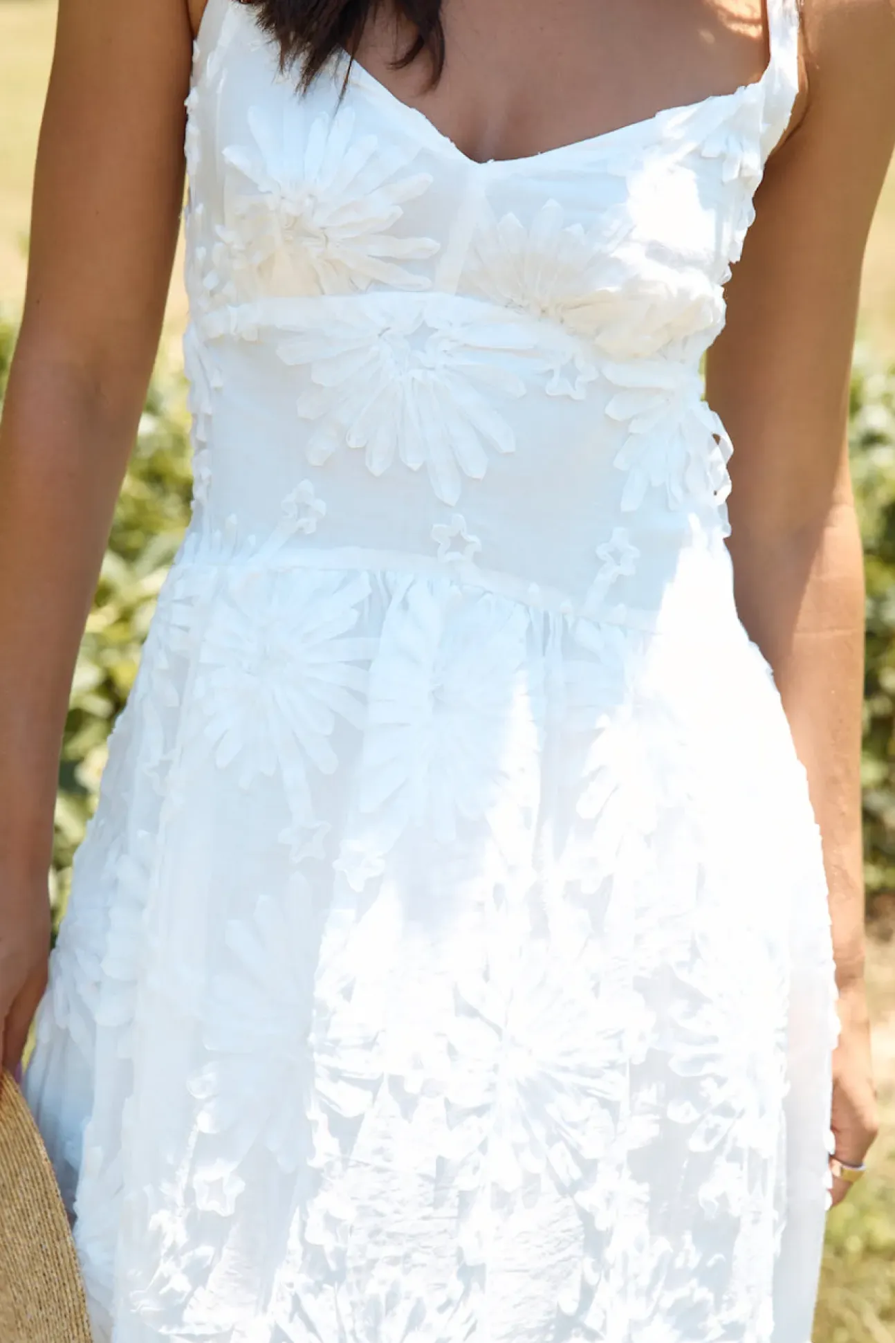 Porcelain Princess Maxi Dress White