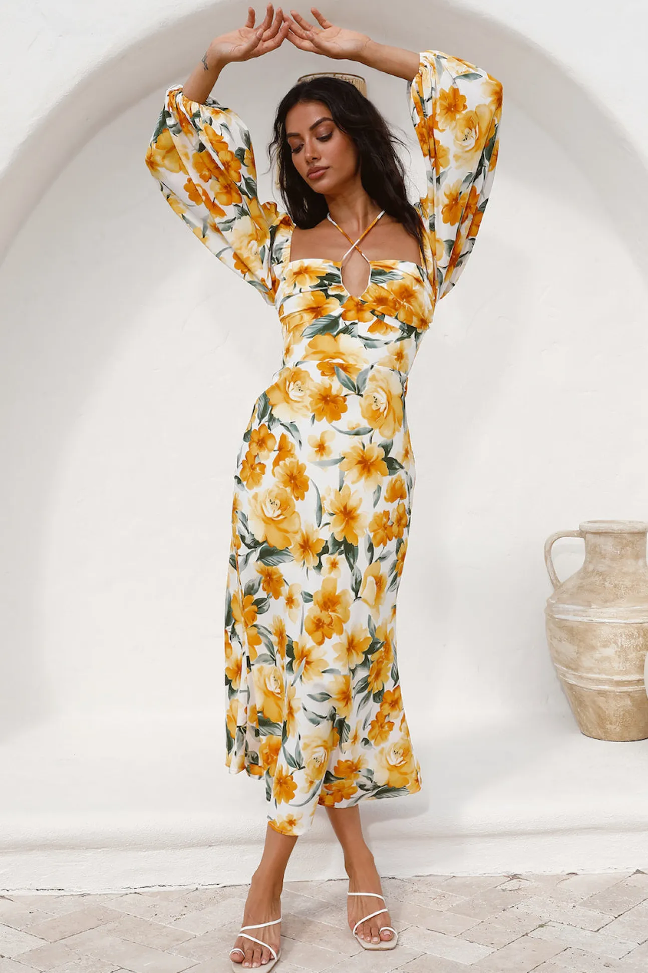 Pottery Class Maxi Dress Yellow