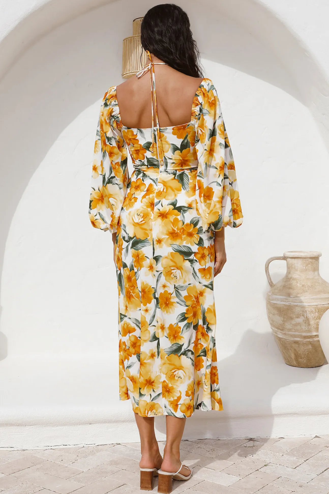 Pottery Class Maxi Dress Yellow