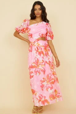 Pretty Lies Maxi Dress Pink