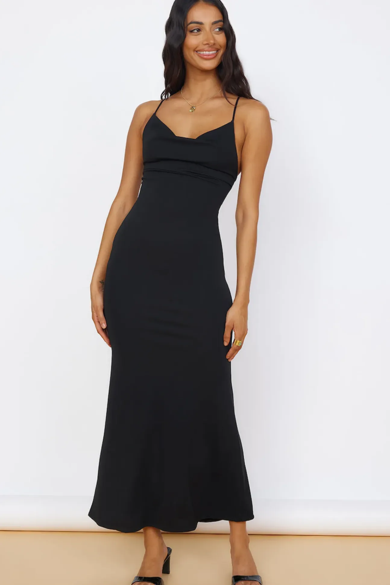 Pure Delight Maxi Dress Black