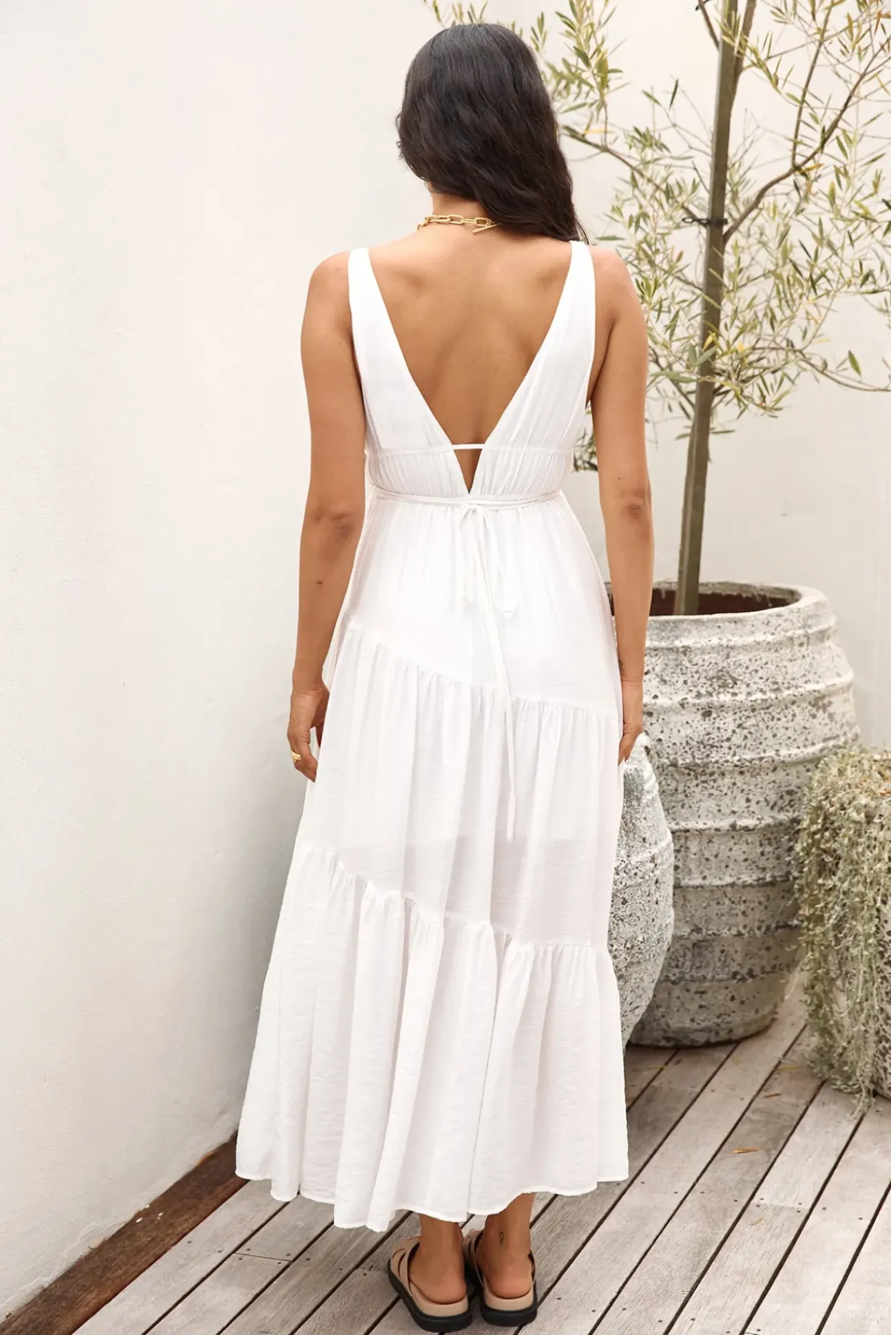 Pure Delights Maxi Dress White