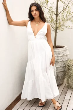 Pure Delights Maxi Dress White