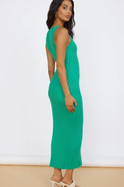 Radiant Glow Maxi Dress Green