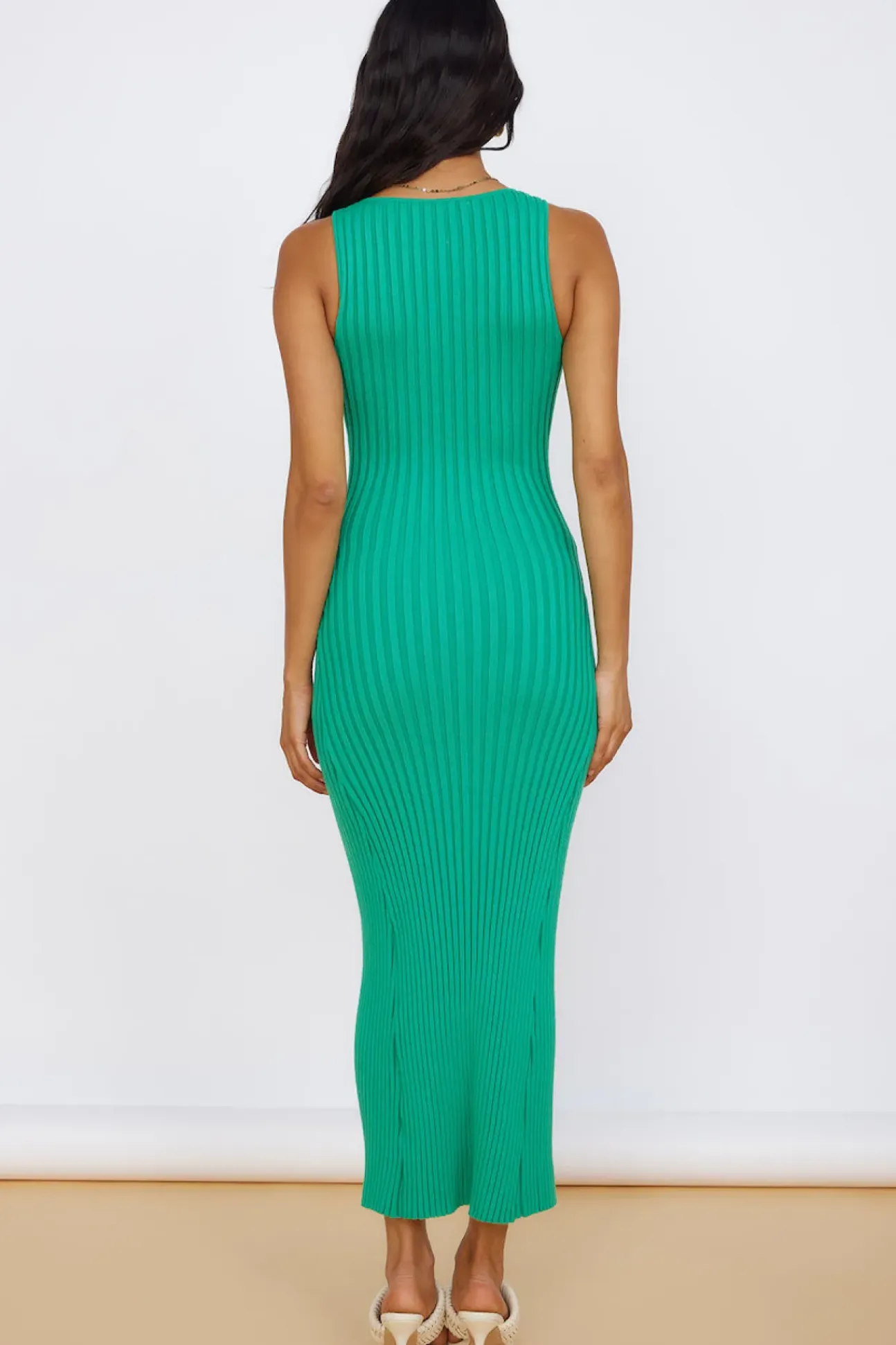 Radiant Glow Maxi Dress Green