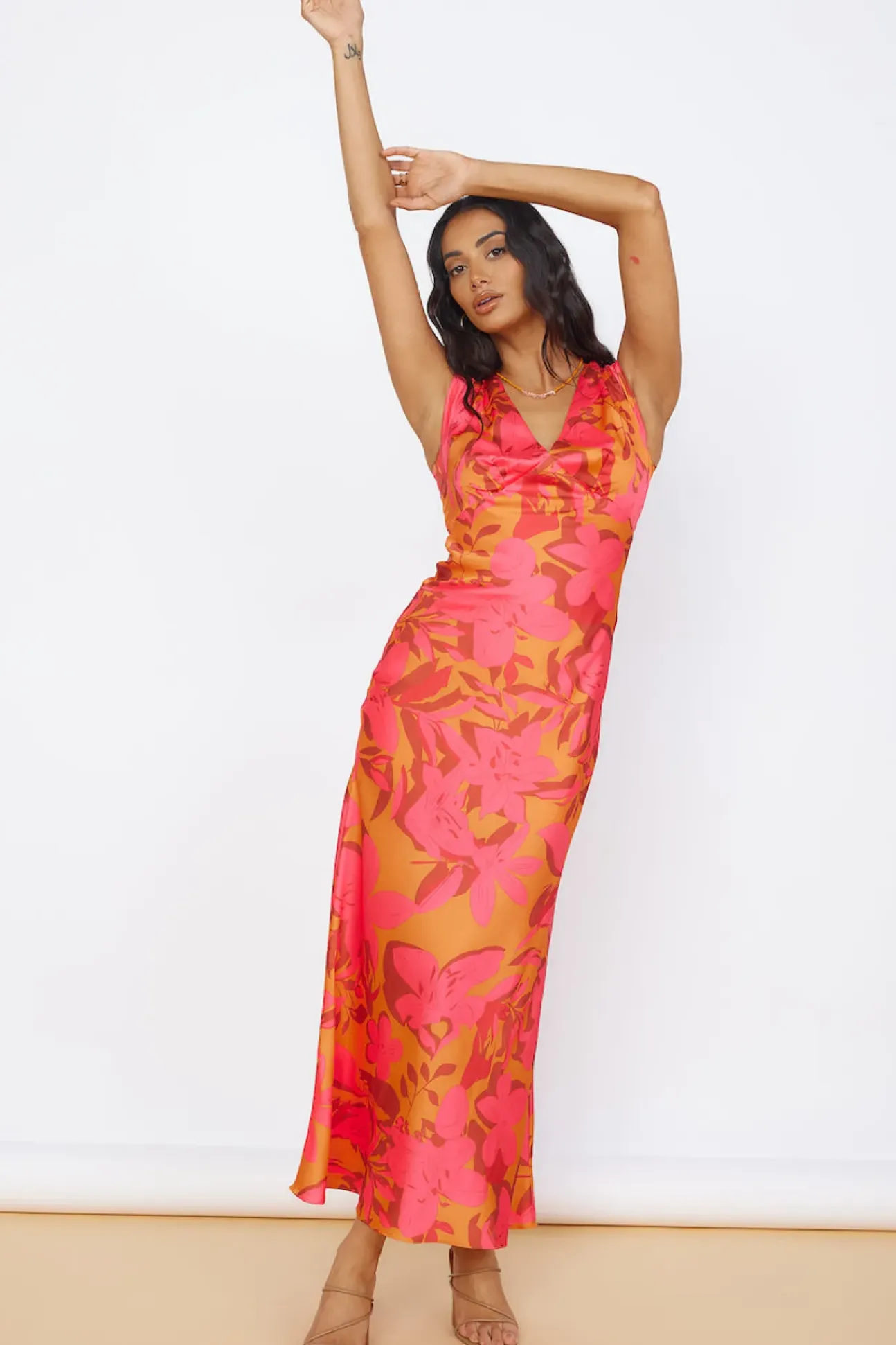 Radiant Skies Maxi Dress Orange