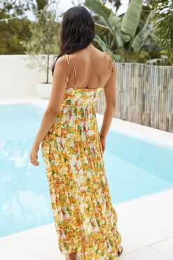 Raspberry Lemonade Maxi Dress Orange