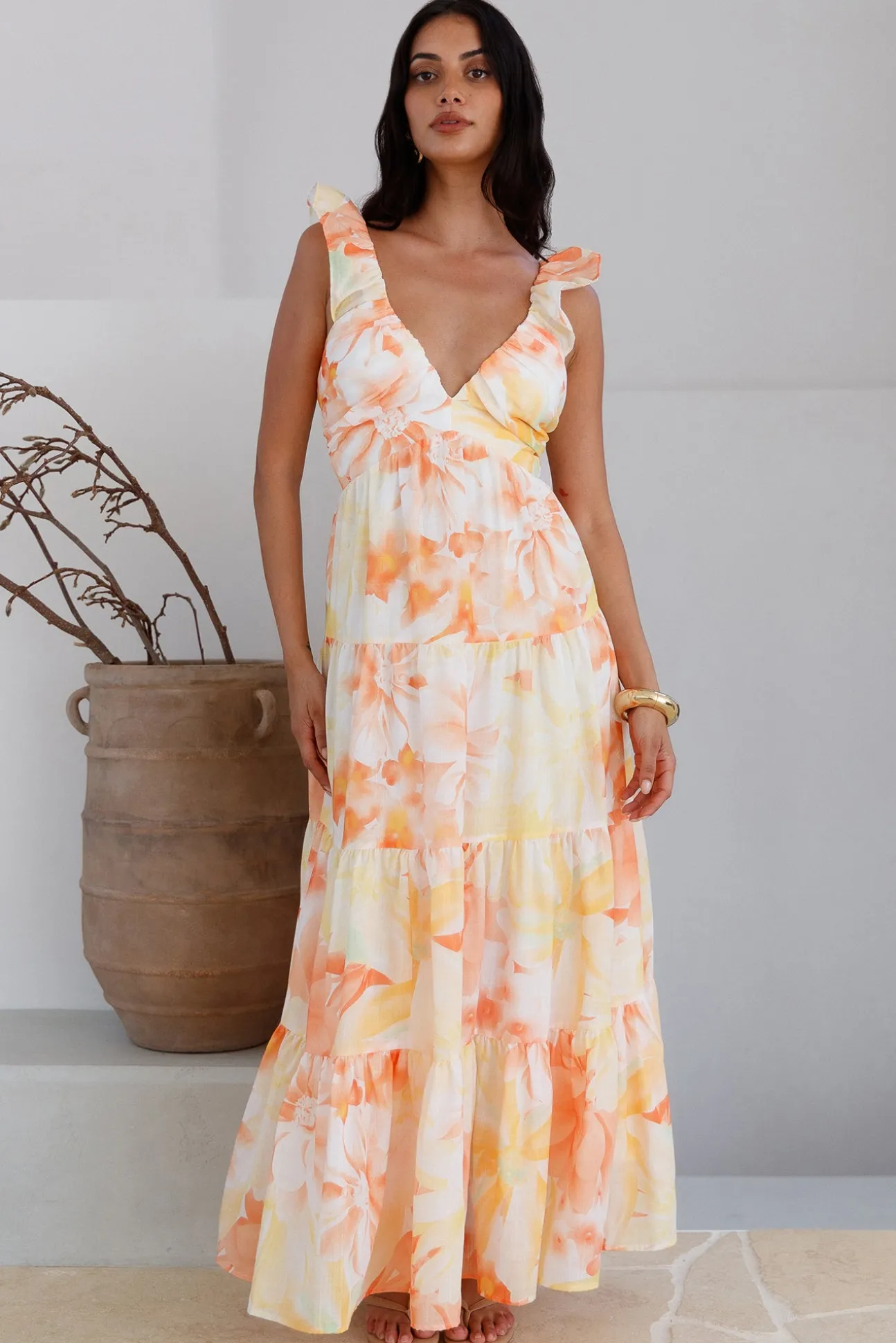 Regella Maxi Dress Yellow