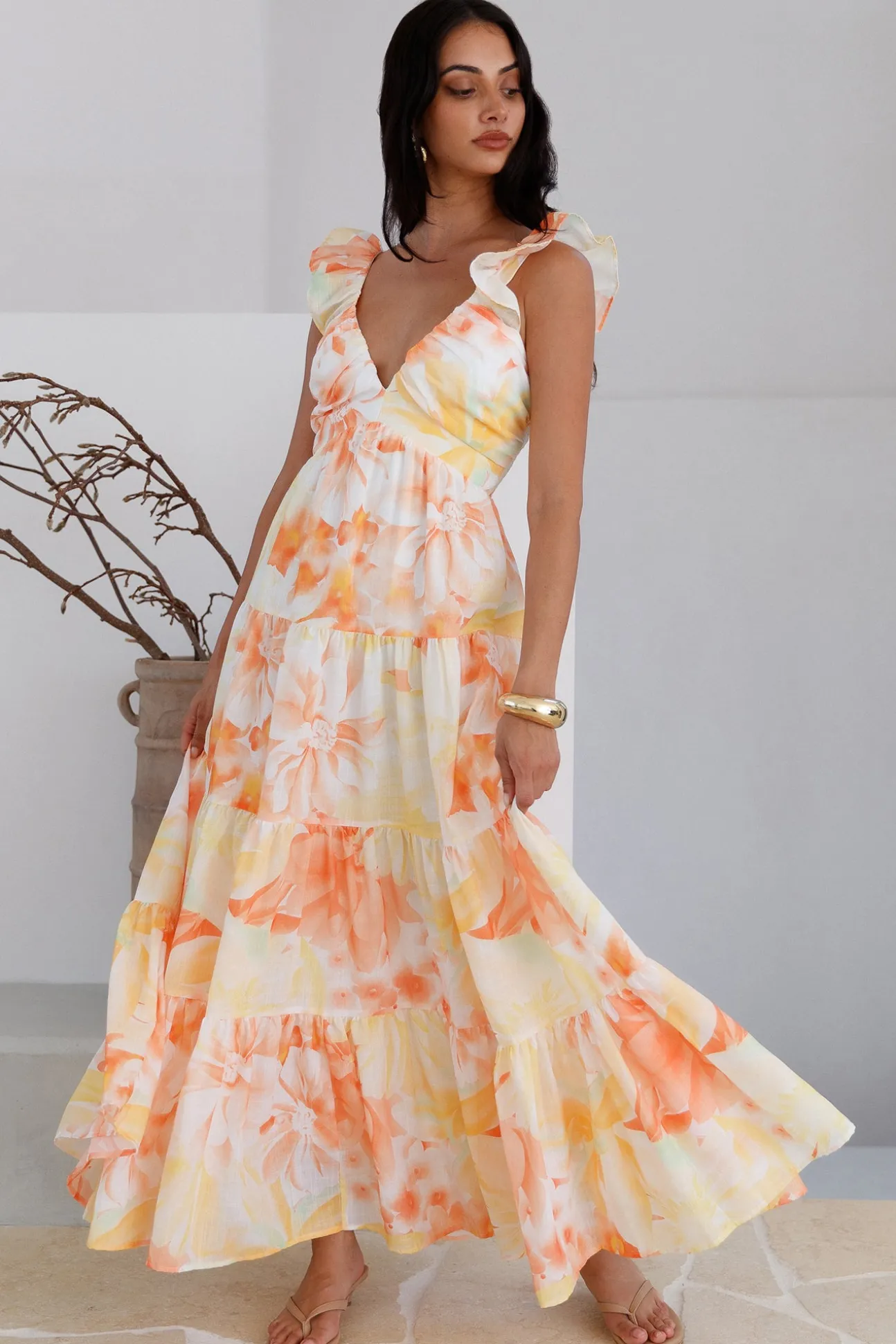 Regella Maxi Dress Yellow