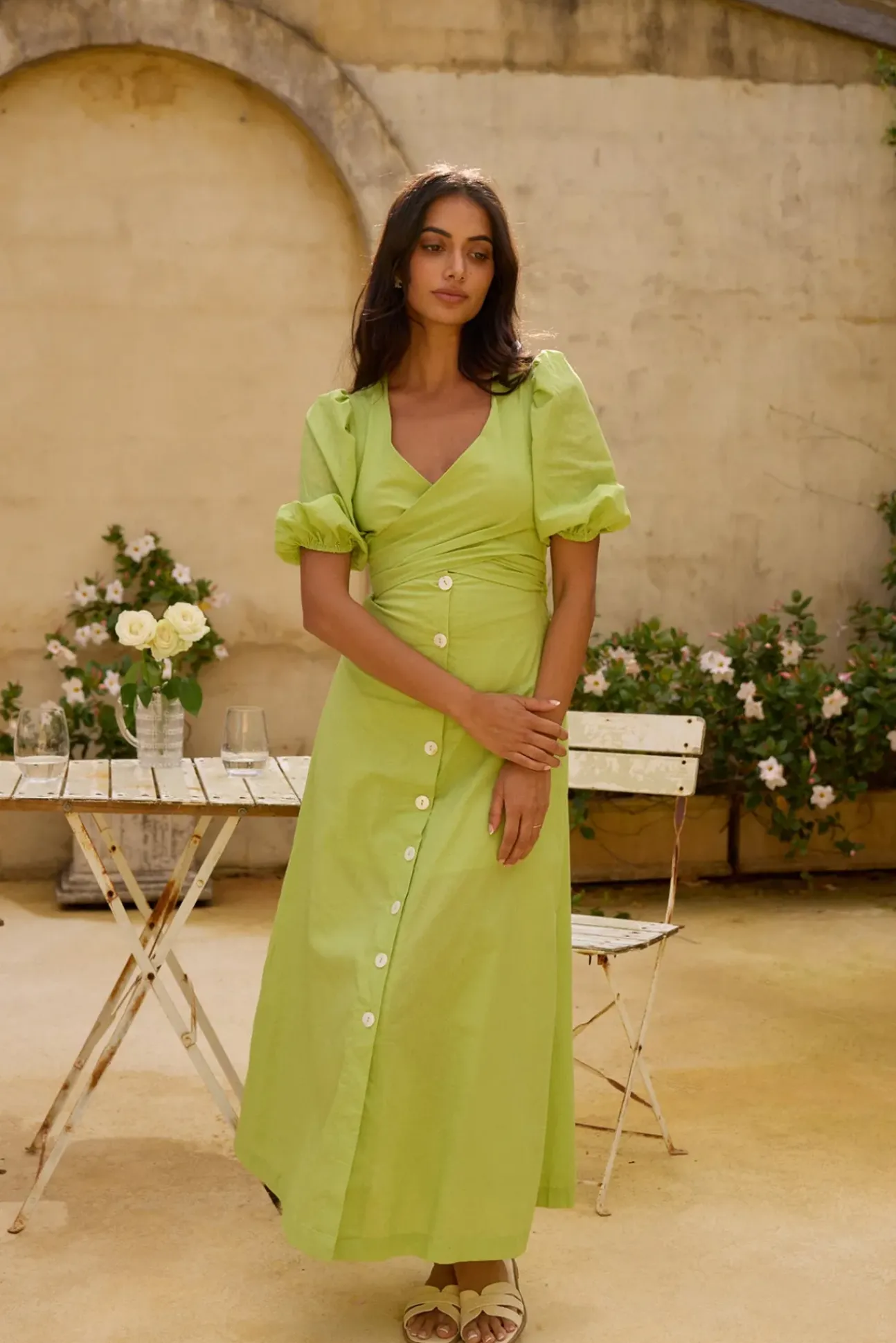 Remi Rounds Maxi Dress Green