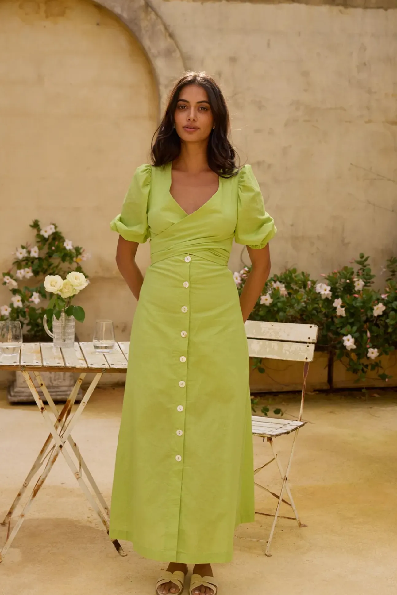 Remi Rounds Maxi Dress Green